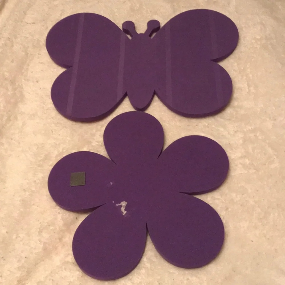 Quartet Butterfly and Daisy Wall Decorations
